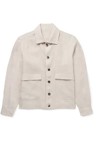 DE PETRILLO Linen-Twill Overshirt