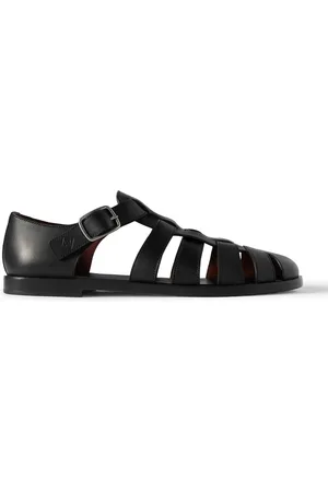 Loro Piana Maxime Walk Leather Sandals