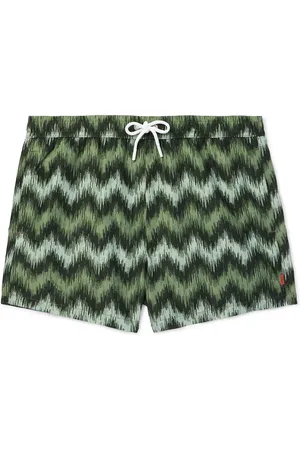 Missoni High Frequency Straight-Leg Mid-Length Striped Swim Shorts