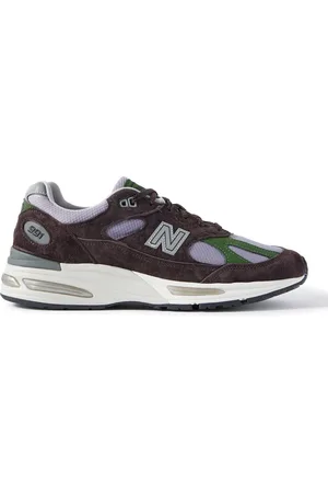 New Balance 991v2 Suede, Leather and Mesh Sneakers