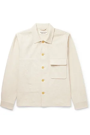 MILES LEON Garden Slub Cotton-Canvas Shirt Jacket