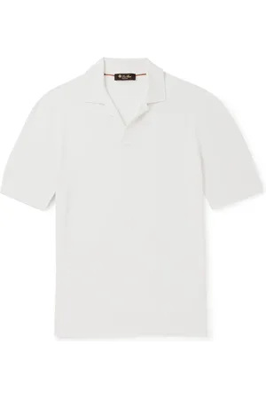 Loro Piana Cotton and Silk-Blend Piqué Polo Shirt