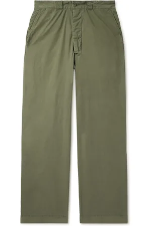 REMI RELIEF Straight-Leg Cotton-Canvas Trousers