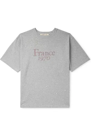 REMI RELIEF Paint-Splattered Printed Cotton-Jersey T-Shirt