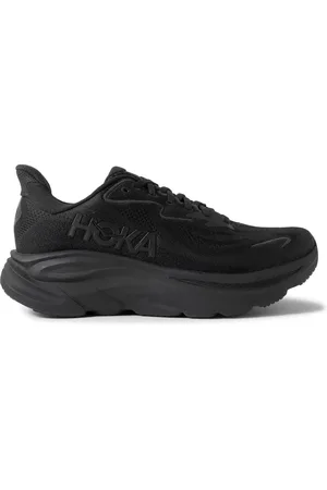 Hoka One One Clifton 10 Rubber-Trimmed Jacquard Running Sneakers