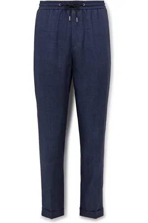 Paul Smith Tapered Linen Drawstring Trousers