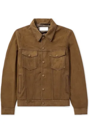 OFFICINE GENERALE Leonide Burnished-Suede Jacket