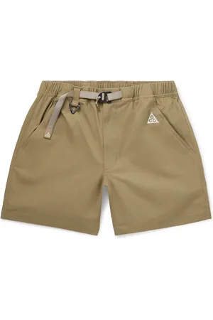 Nike ACG Straight-Leg Belted Logo-Embroidered Shell Shorts