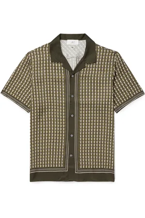 Mr P. Camp-Collar Printed ECOVERO™-Twill Shirt