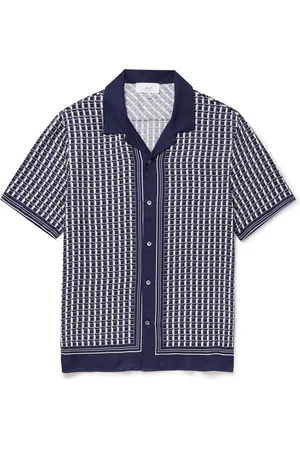 Mr P. Camp-Collar Printed ECOVERO™-Twill Shirt
