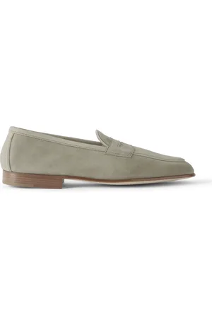 EDWARD GREEN Polperro Suede Penny Loafers