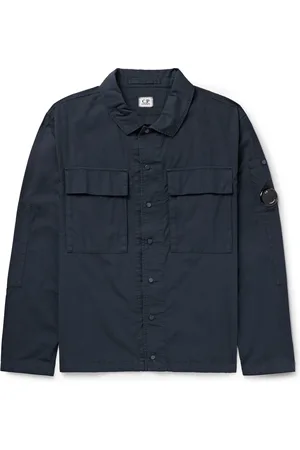 C.P. Company Logo-Appliquéd Cotton-Ripstop Overshirt