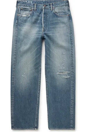 VISVIM Social Sculpture 01 Straight-Leg Distressed Selvedge Jeans
