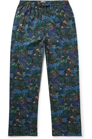DEREK ROSE Printed Cotton-Batiste Pyjama Trousers