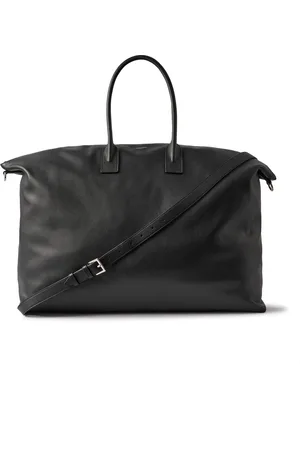 Saint Laurent Bowling Giant Full-Grain Leather Weekend Bag
