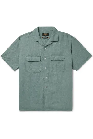 Beams Convertible-Collar Linen Shirt