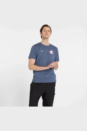 New Balance Homens Lille LOSC Graphic Heathertech T-Shirt em , Tamanho L