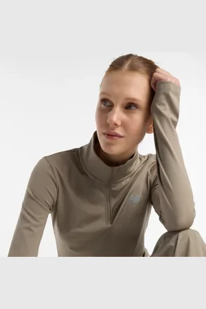 New Balance Mulheres Script Quarter Zip em , Tamanho L