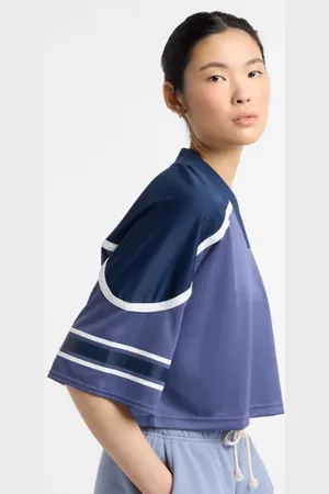 New Balance Mulheres Jersey Mesh T-Shirt em , Tamanho L