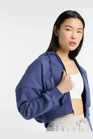 New Balance Mulheres French Terry Full Zip em , Tamanho L