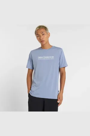 New Balance Homens Heathertech Athletic Gear T-Shirt em , Tamanho 2XL