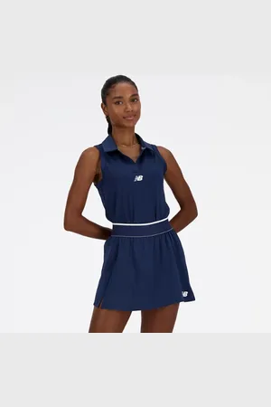 New Balance Mulheres Collared Tournament Tank em , Tamanho M