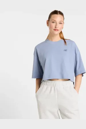 New Balance Mulheres Logo Oversized Jersey T-Shirt em , Tamanho L