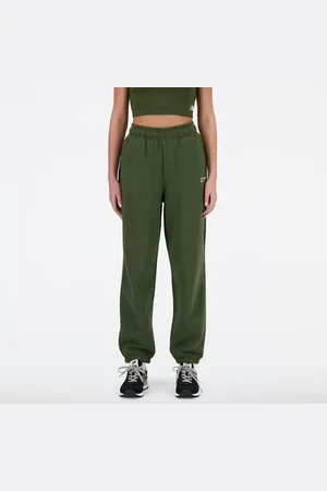 New Balance Mulheres Linear Heritage Brushed Back Fleece Sweatpant em , Poly Fleece, Tamanho L