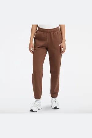 New Balance Mulheres Linear Heritage Brushed Back Fleece Sweatpant em , Poly Fleece