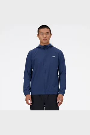 New Balance Homens Woven Full Zip Jacket em , Polywoven, Tamanho L