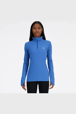 New Balance Mulheres Sport Essentials Space Dye Quarter Zip em , Poly Knit