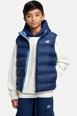 New Balance Rapazes Bond Quilted Vest em , Tamanho 12-13Y
