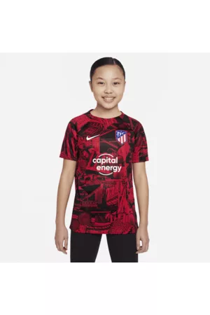 Nike T-shirts & Manga Curta - Camisola de futebol do equipamento de aquecimento Dri-FIT Atlético de Madrid Júnior