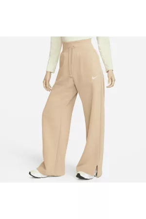 Nike Calças de fato de treino de cintura subida e pernas largas Sportswear Phoenix Fleece para mulher
