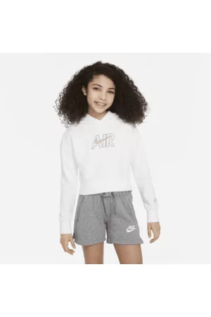 Nike Mulher Camisolas com capuz - Hoodie recortado em tecido moletão Air Júnior (Rapariga)