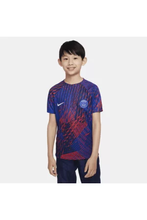 Nike T-shirts & Manga Curta - Camisola de futebol Dri-FIT do equipamento de aquecimento Paris Saint-Germain Júnior