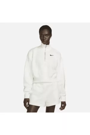 Nike Mulher Camisolas sem capuz - Sweatshirt recortada folgada com fecho até meio Sportswear Phoenix Fleece para mulher