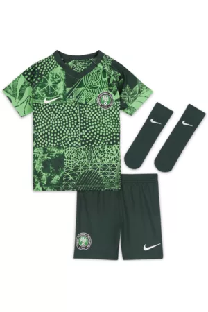 Nike Conjunto de 3 peças Dri-FIT do equipamento principal Nigéria 2022 para bebé