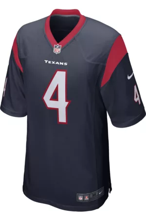 Nike Homem Camisolas sem capuz - Camisola de jogo de futebol americano NFL Houston Texans (Deshaun Watson) para homem