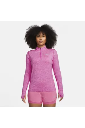Nike Mulher Sweatshirts - Camisola de running com fecho até meio para mulher
