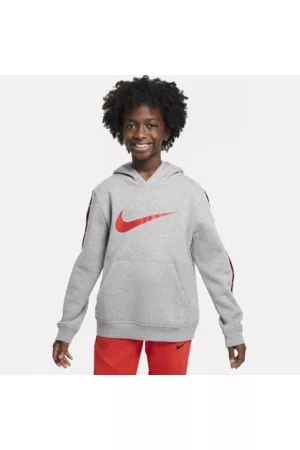 Nike Menino Camisolas com capuz - Hoodie pullover de lã cardada Sportswear Repeat Júnior (Rapaz)