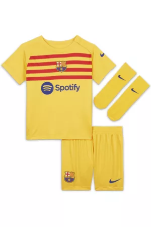 Nike Sets - Conjunto de três peças Dri-FIT do quarto equipamento FC Barcelona 2022/23 para bebé