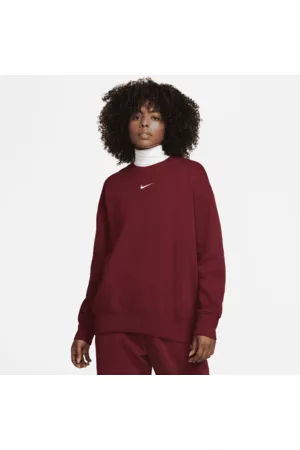 Nike Mulher Malhas De gola alta - Sweatshirt folgada de gola redonda Sportswear Phoenix Fleece para mulher