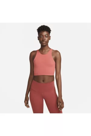 Nike Camisola sem mangas recortada com sutiã incorporado Yoga Dri-FIT Luxe para mulher
