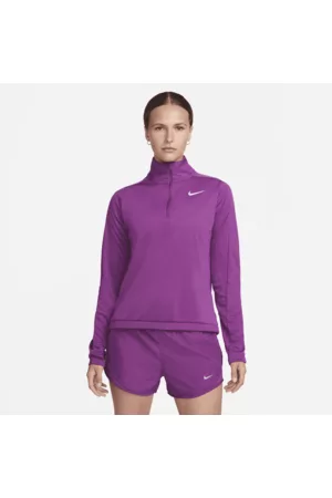 Nike Mulher Camisolas com capuz - Pullover com fecho a 1/4 Dri-FIT Pacer para mulher