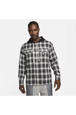 Nike Homem Camisa Formal - Camisa de flanela de basquetebol com capuz Kevin Durant para homem
