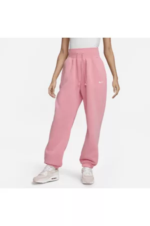 Nike Calças de fato de treino folgadas de cintura subida Sportswear Phoenix Fleece para mulher