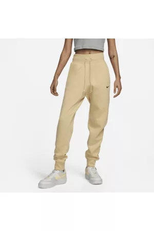 Nike Calças desportivas de lã cardada de cintura subida Sportswear Phoenix Fleece para mulher