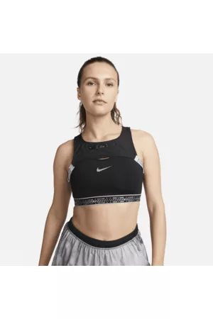 Nike Mulher Soutiens de Desporto - Sutiã de desporto ligeiramente forrado de suporte médio com bolsa Swoosh On The Run para mulher