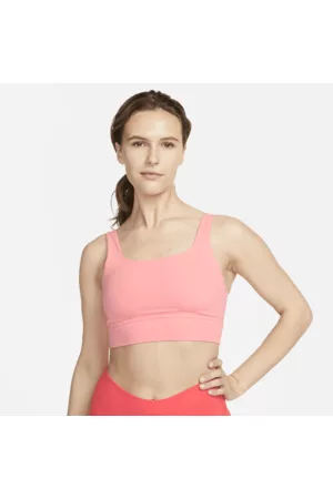Nike Mulher Soutiens Com Enchimento - Sutiã de desporto almofadado de linha comprida de suporte médio Alate Ellipse para mulher
